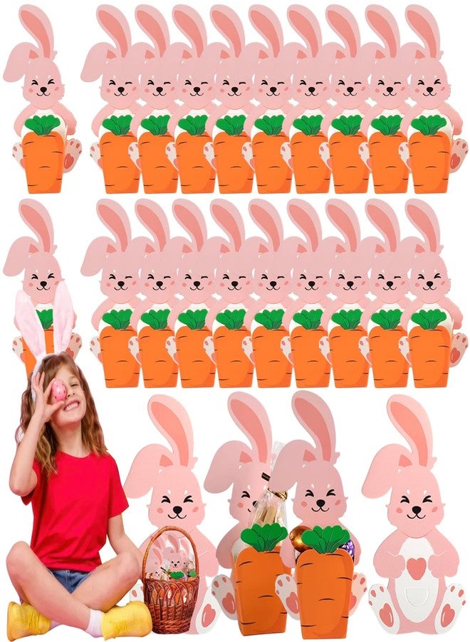 بيسماهير مجموعة علب هدايا عيد الفصح من BASEMMAHER، ٢٠ قطعة، تتضمن علب حلوى على شكل أرنب وجزر وبسكويت وشوكولاتة، وسلة بيض ثلاثية الأبعاد على شكل أرنب، مثالية لحفلات الربيع، وحفلات عيد الفصح، وتزيين حفلات أعياد الميلاد، ومستلزمات التوزيعات. - Image 1